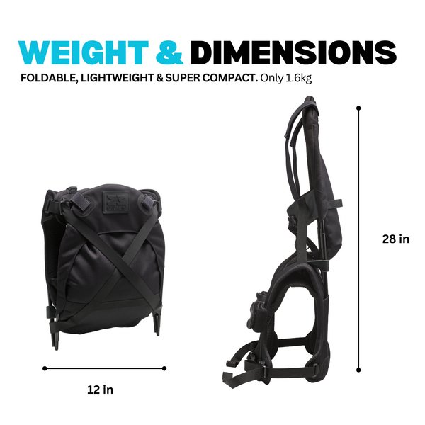 MiniMeis G5 Lightweight Child Shoulder Carrier - Premium Black - Neo Essentials Store