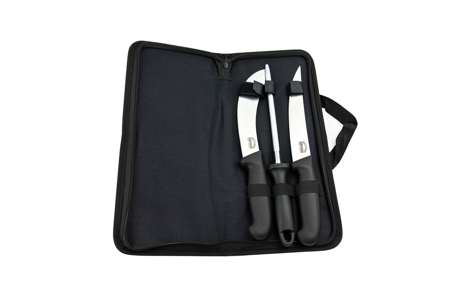 Samura BUTCHER Set of 2 kitchen knives: Skinning knife, Butcher knife and Honing Rod(bag included) - Neo Essentials Store