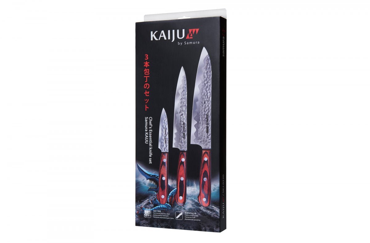Samura Samura KAIJU Set of 3 kitchen knives: Paring knife, Utility knife, Chef's knife - Neo Essentials Store