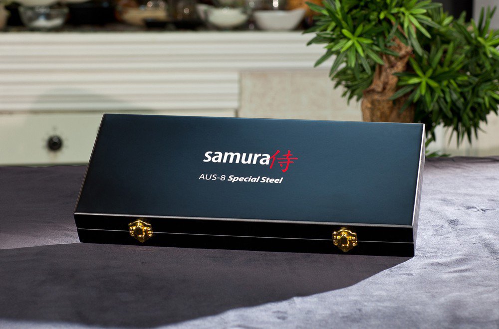 Samura Samura MO-V Set of 3 kitchen knives in a gift box: Paring knife, Utility knife, Chef's knife - Neo Essentials Store