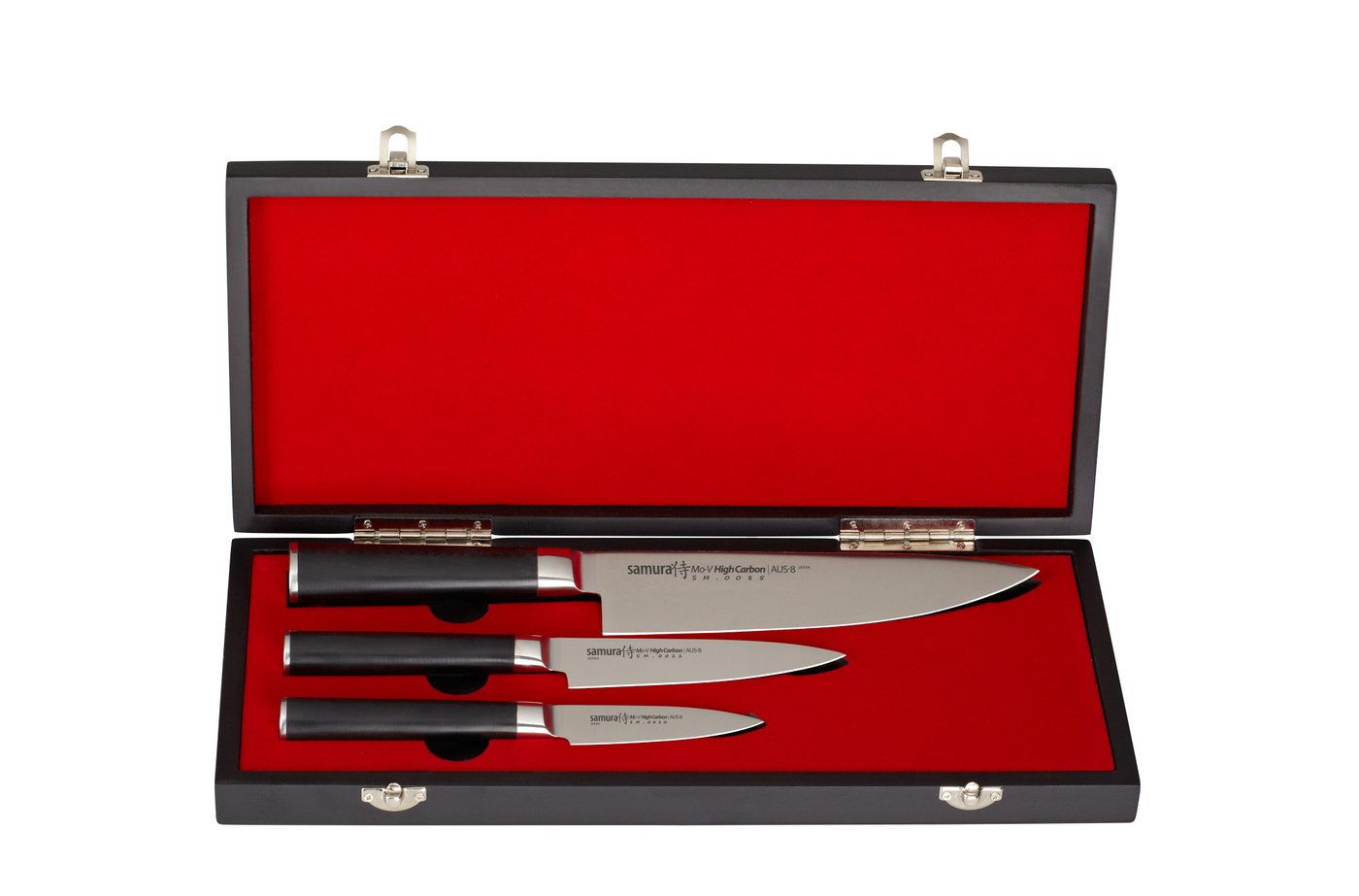 Samura Samura MO-V Set of 3 kitchen knives in a gift box: Paring knife, Utility knife, Chef's knife - Neo Essentials Store