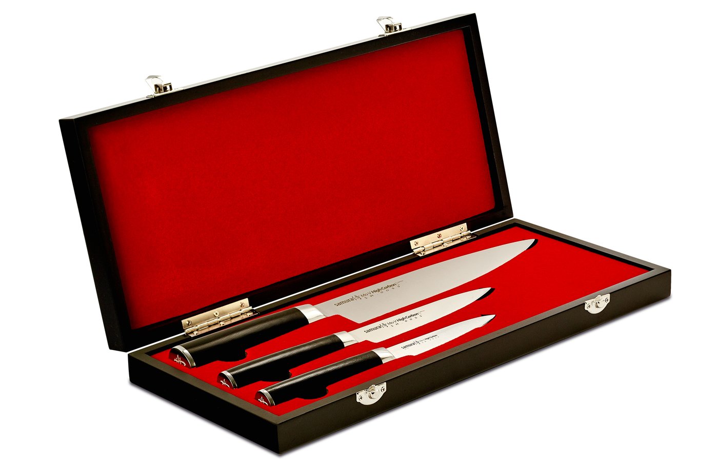 Samura Samura MO-V Set of 3 kitchen knives in a gift box: Paring knife, Utility knife, Chef's knife - Neo Essentials Store
