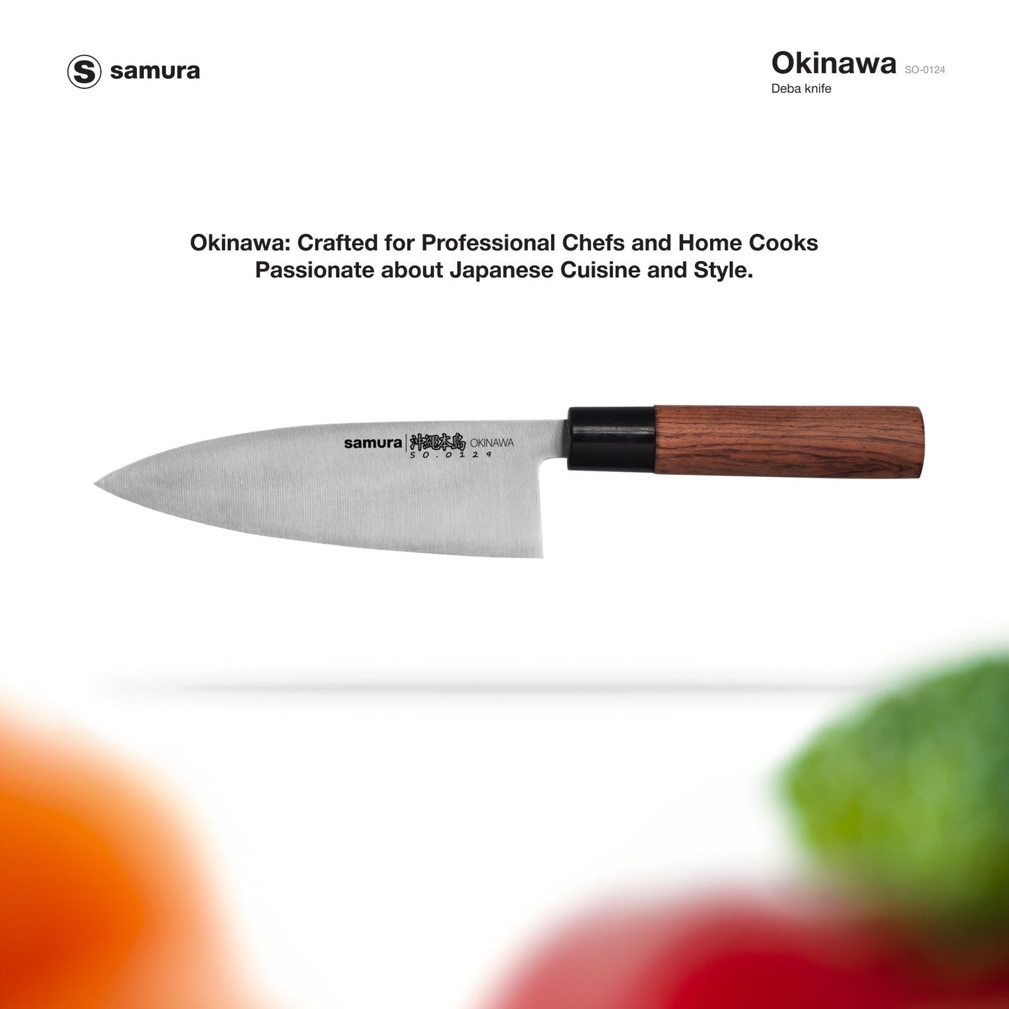 Samura Samura OKINAWA Deba knife 6.7"/170 mm Single-edged blade - Neo Essentials Store