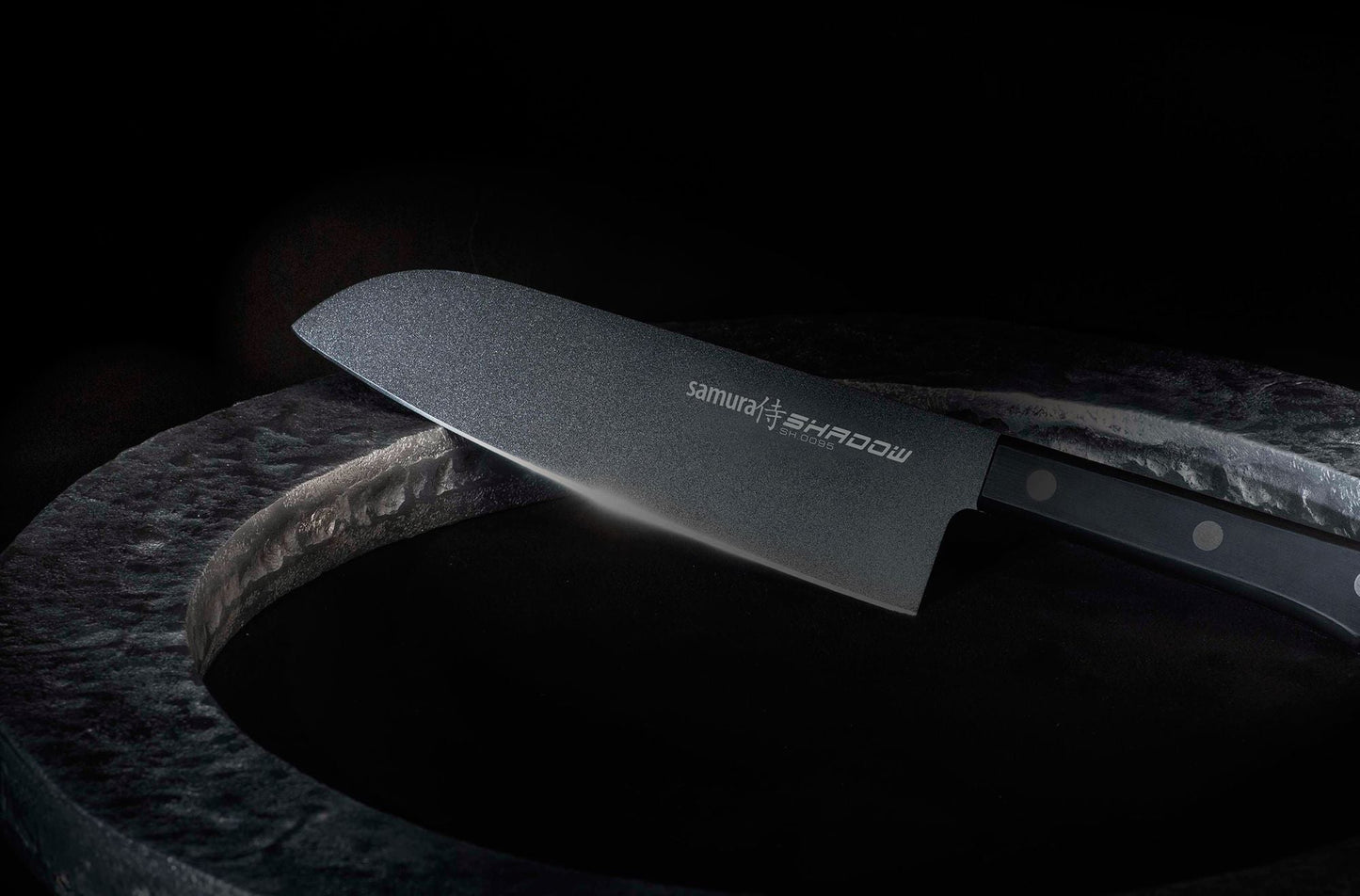 Samura Samura SHADOW Santoku knife with black non-stick coating 7.0"/175 mm - Neo Essentials Store