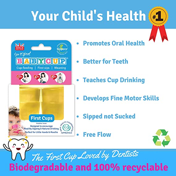 Babycup - Sippy Cups for Babies, Toddlers, Children - Yellow - Neo Essentials Store