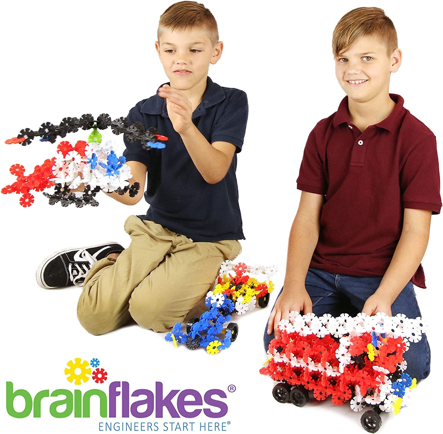 Brain Flakes Tube-Go - Wheels & Axles (8 Sets) - Neo Essentials Store