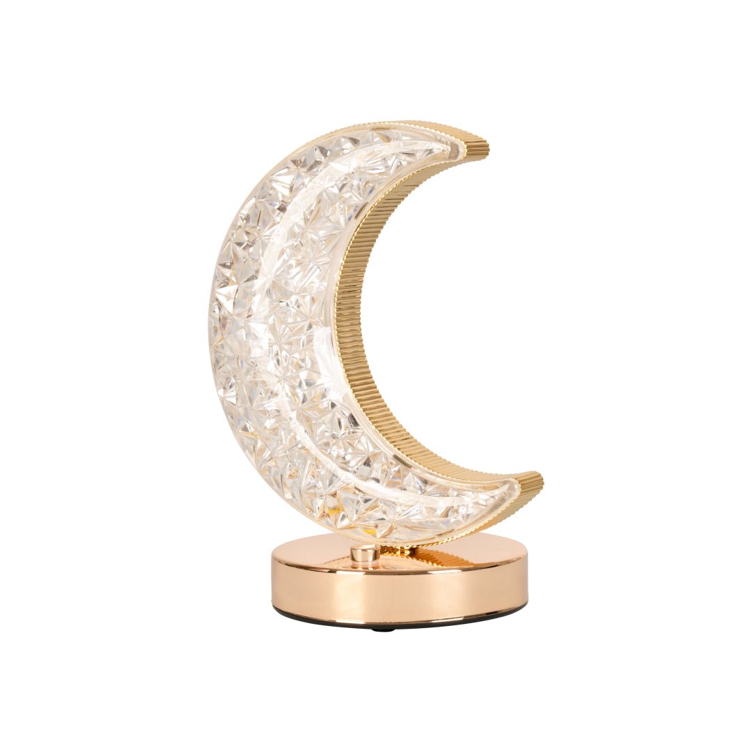 Crystal Crescent Table Lamp - Neo Essentials Store