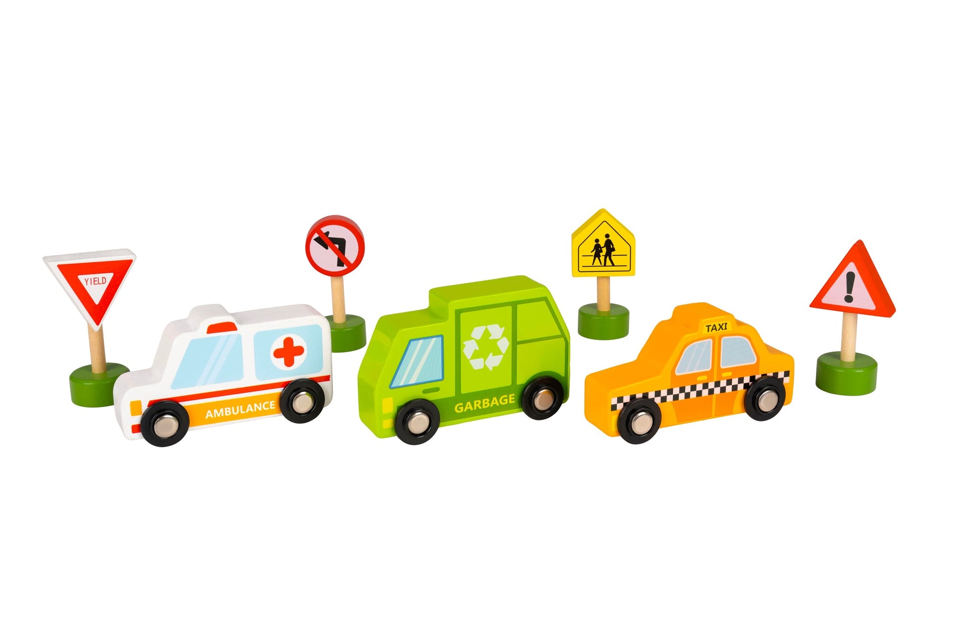 Fun Tribe Wooden Vehicles & Road Signs Set - Neo Essentials Store