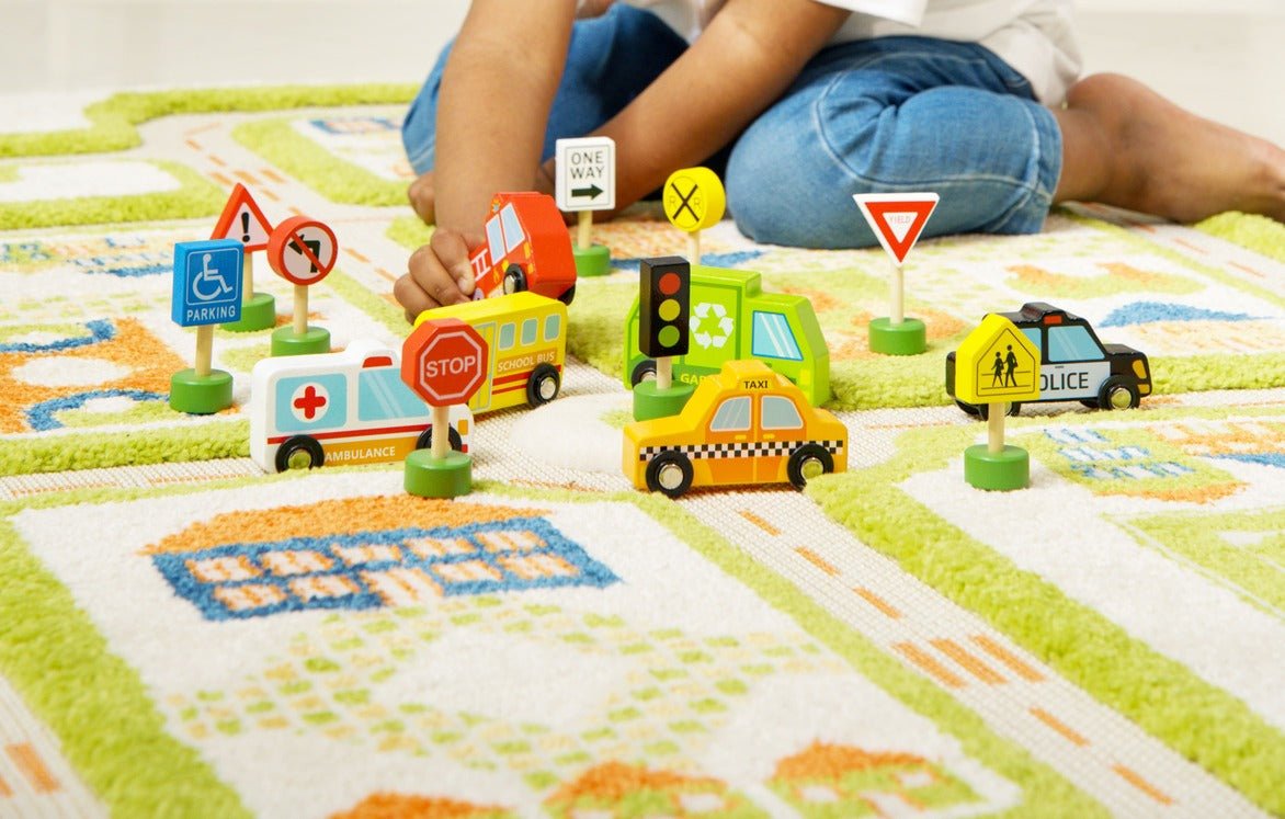Fun Tribe Wooden Vehicles & Road Signs Set - Neo Essentials Store