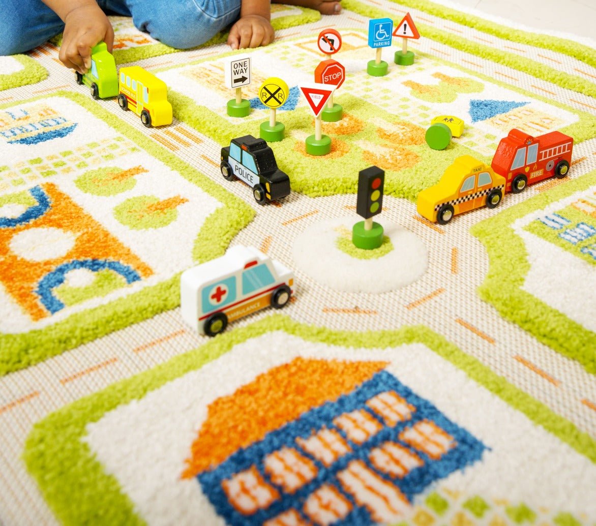 Fun Tribe Wooden Vehicles & Road Signs Set - Neo Essentials Store