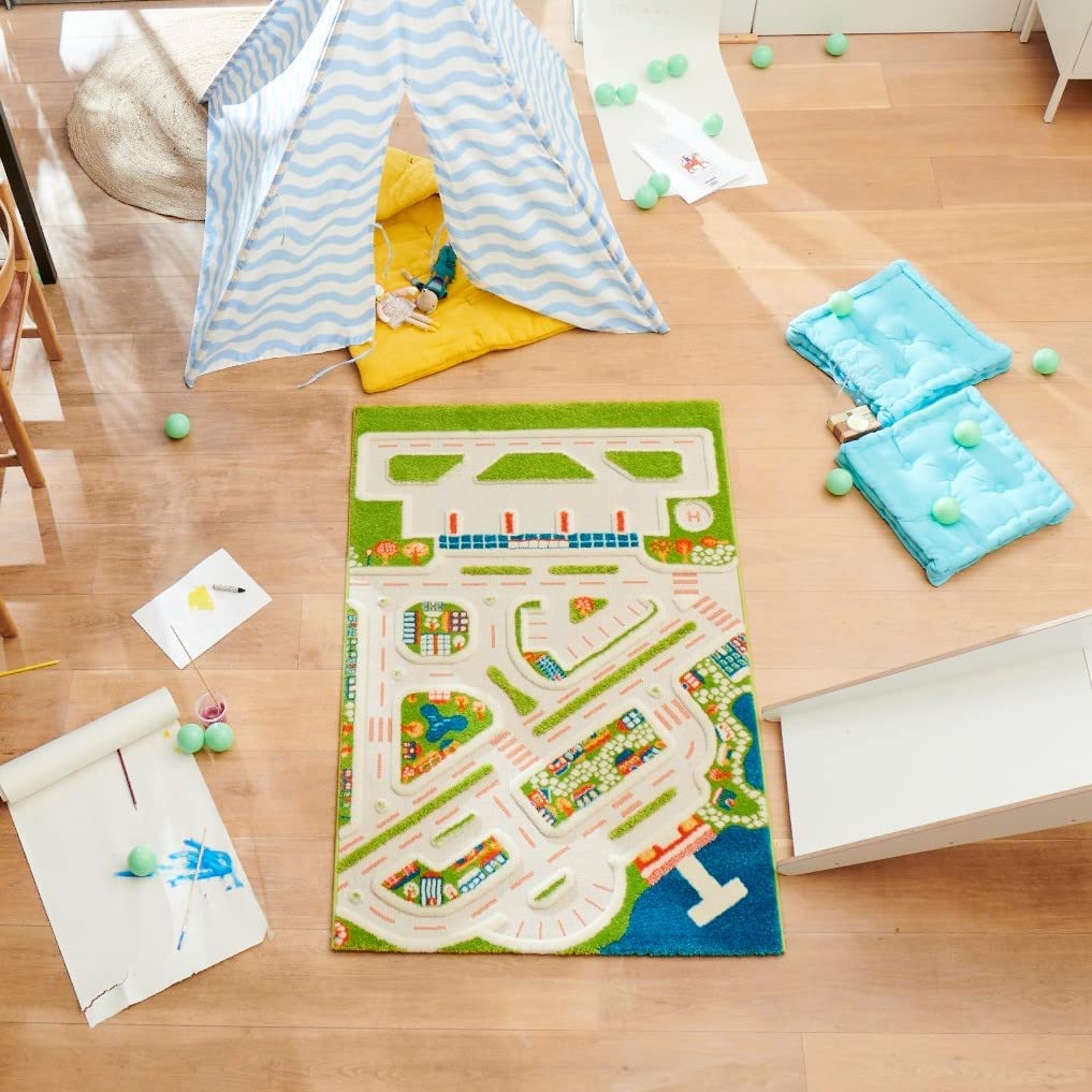 IVI 3D Play Carpet, Mini City Design - Large Size (230cm x 150cm) - Neo Essentials Store