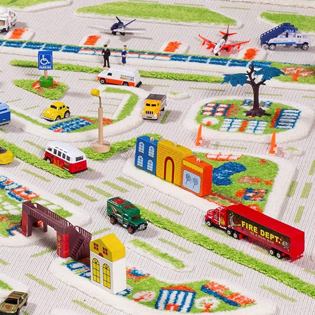 IVI 3D Play Carpet, Mini City Design - Large Size (230cm x 150cm) - Neo Essentials Store