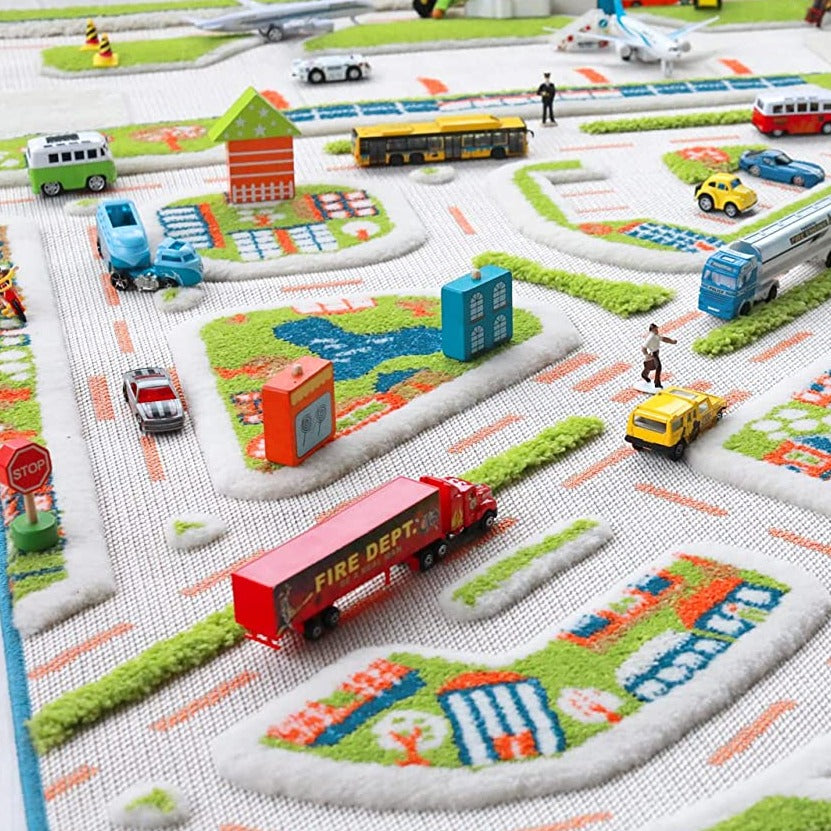 IVI 3D Play Carpet, Mini City Design - Large Size (230cm x 150cm) - Neo Essentials Store
