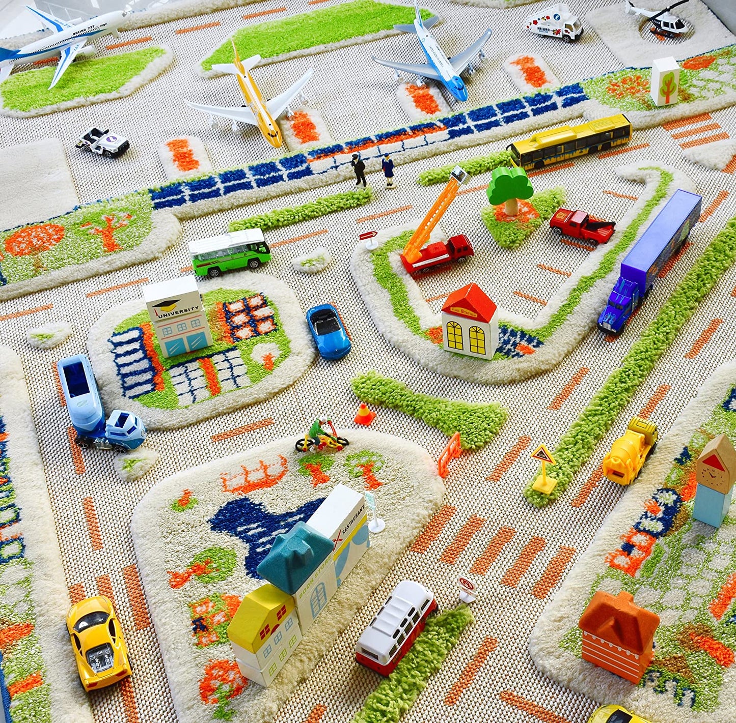 IVI 3D Play Carpet, Mini City Design - Large Size (230cm x 150cm) - Neo Essentials Store
