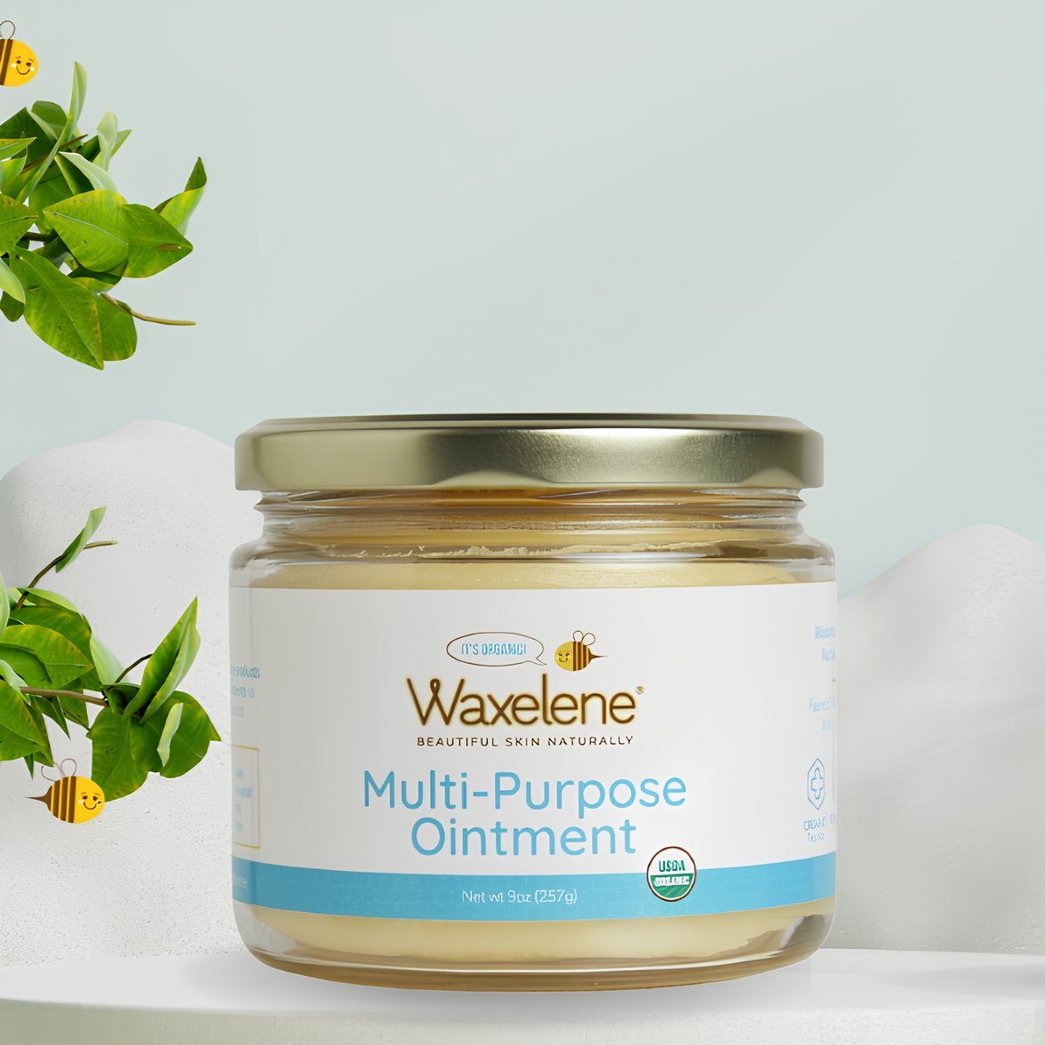 Waxelene Multi-Purpose Ointment, Organic, Large Jar