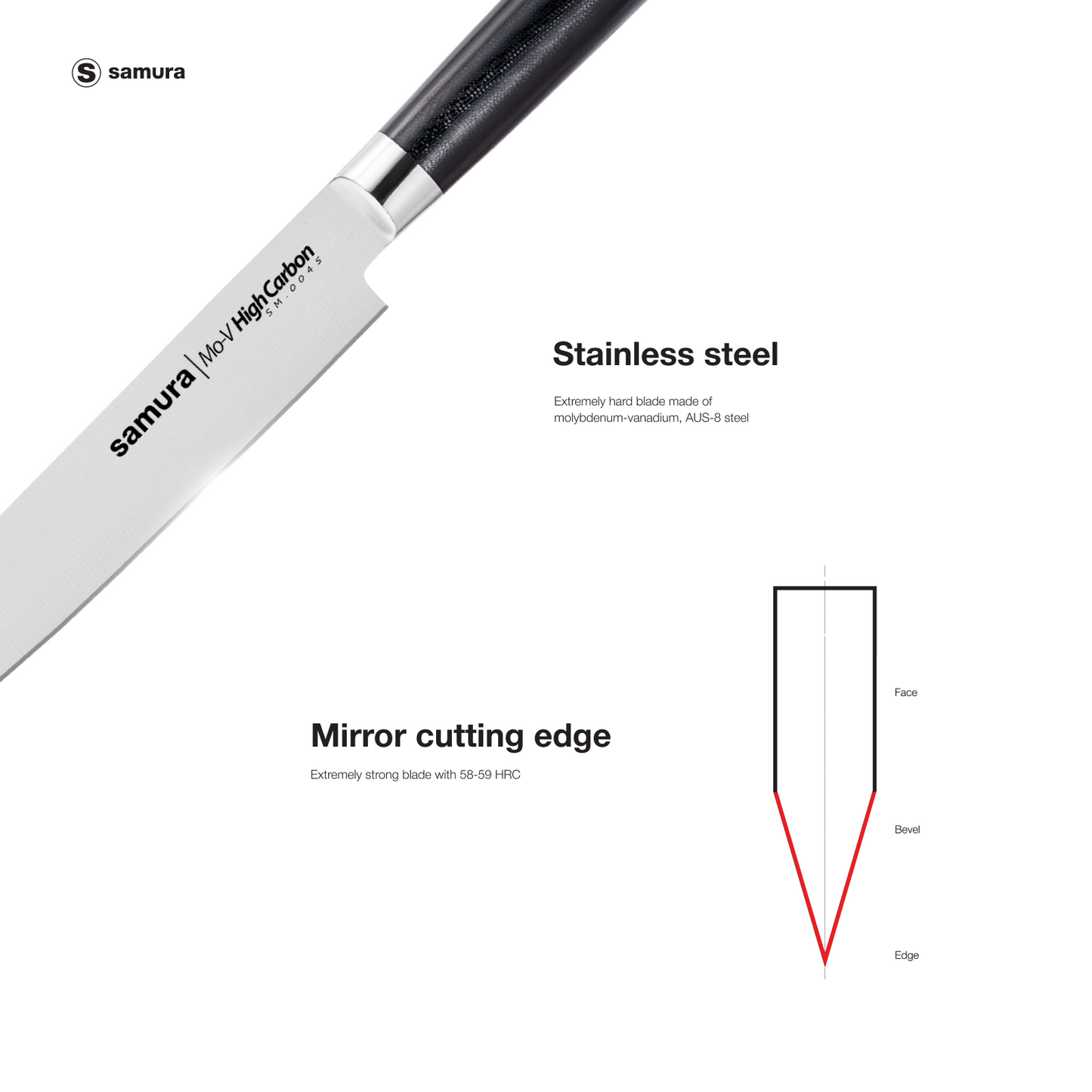 Samura MO-V Slicing knife 9.0"/230 mm