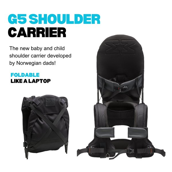 MiniMeis G5 Lightweight Child Shoulder Carrier - Premium Black - Neo Essentials Store