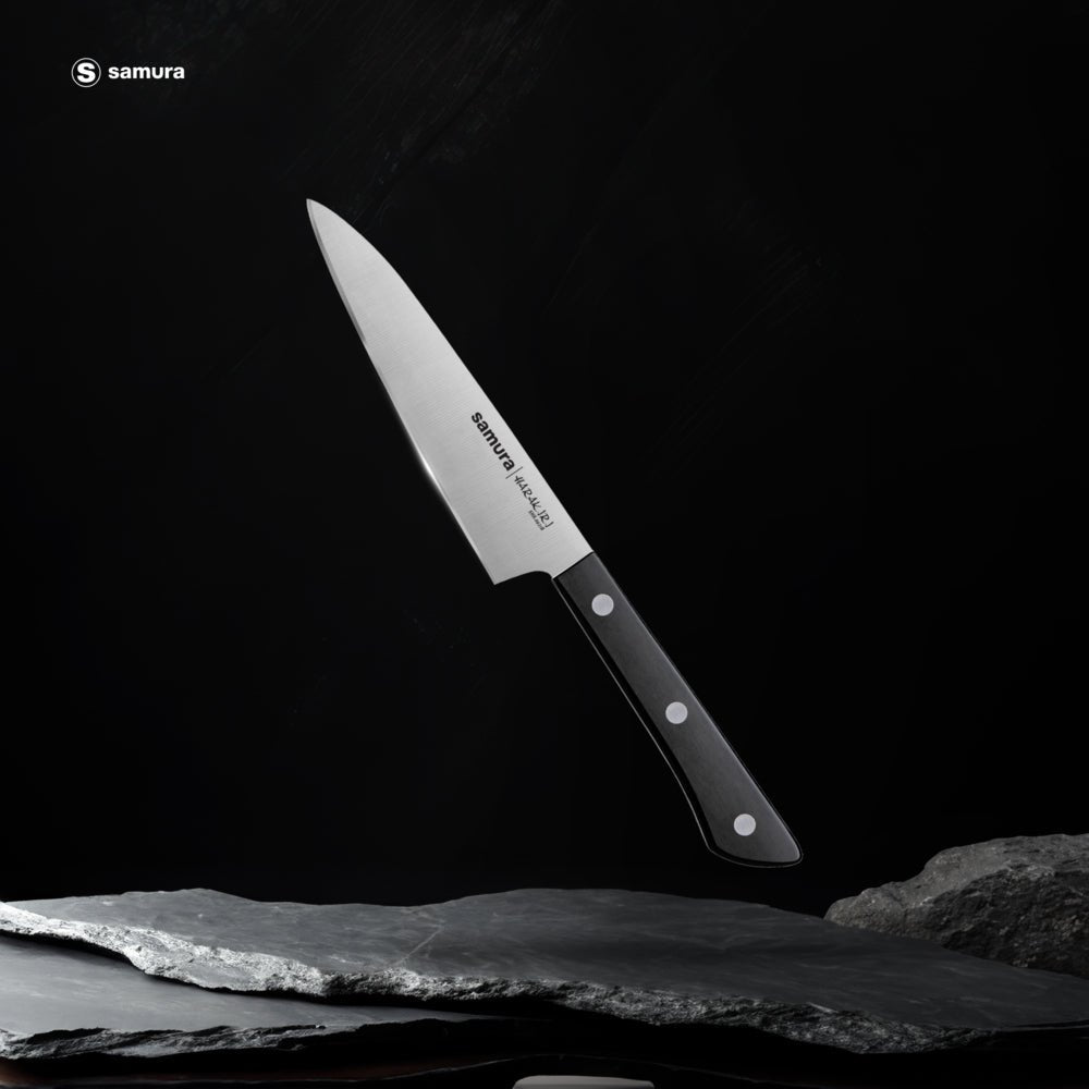 Samura HARAKIRI Utility knife 4.7"/120 mm, Black - Neo Essentials Store