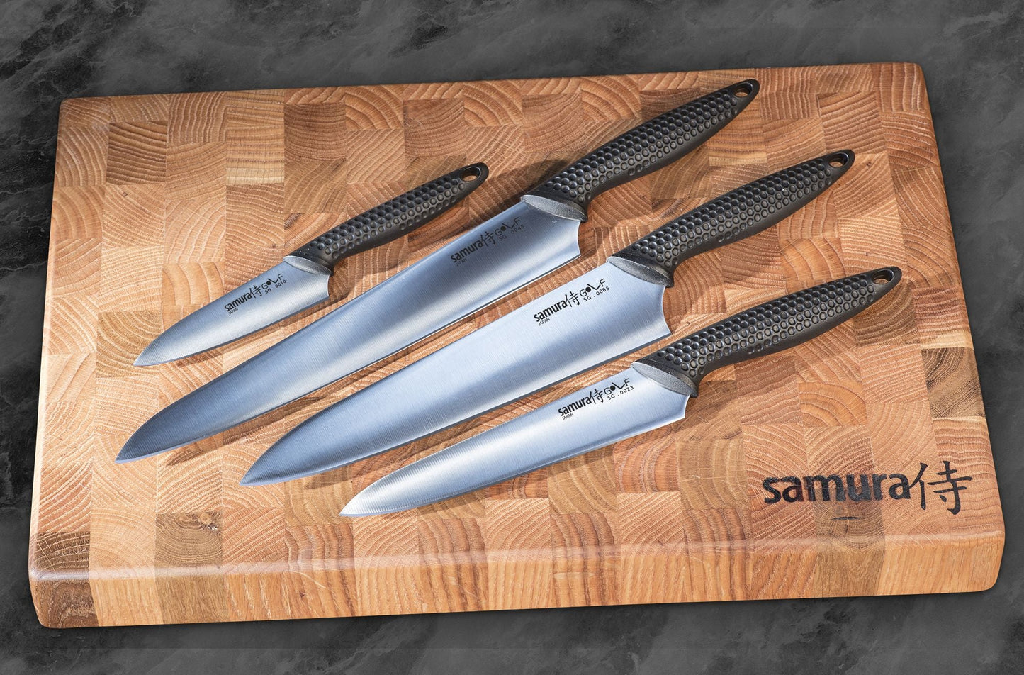 Samura Samura GOLF Set of 4 kitchen knives: Paring knife, Utility knife, Slicing knife, Chef's knife. - Neo Essentials Store