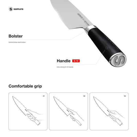 Samura Samura MO-V Santoku knife hollow ground 7.0"/180 mm - Neo Essentials Store