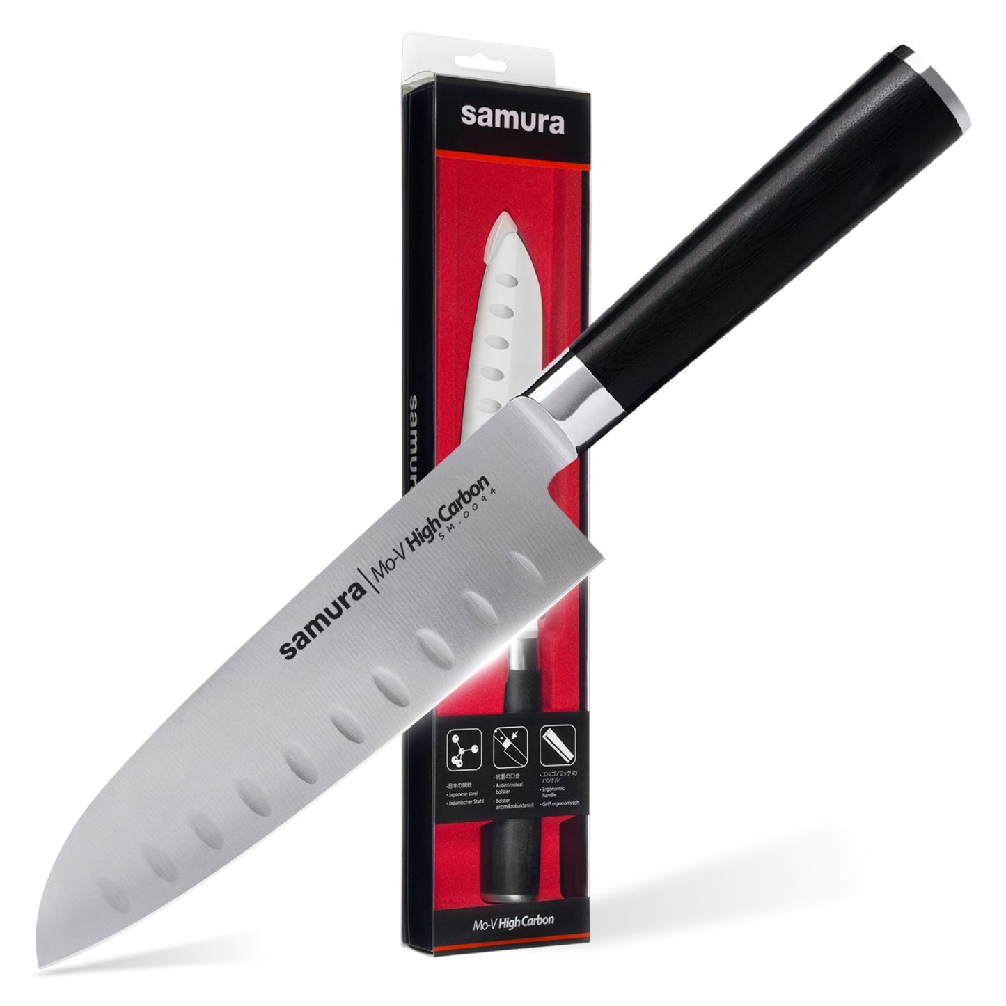 Samura Samura MO-V Santoku knife hollow ground 7.0"/180 mm - Neo Essentials Store