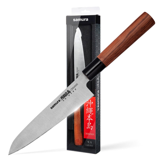 Samura Samura OKINAWA Gyuto knife 6.7"/170 mm Double-edged blade - Neo Essentials Store