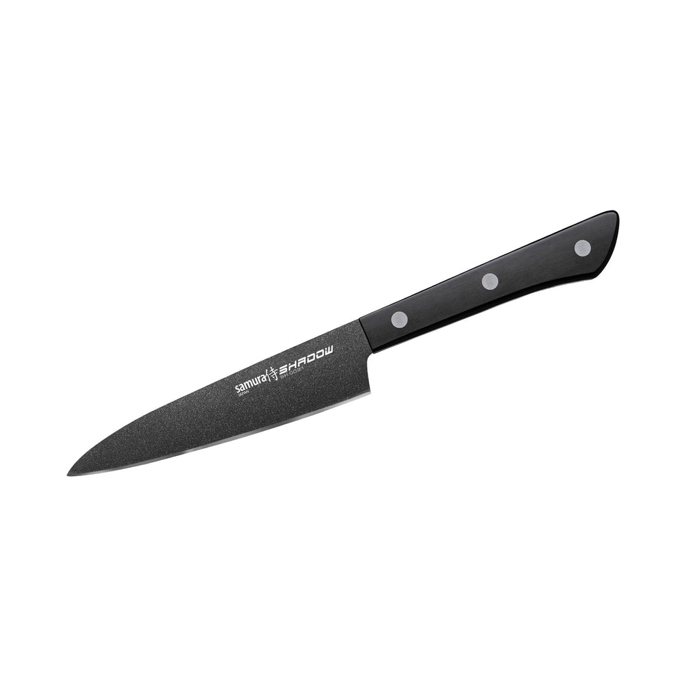 Samura SHADOW Utility knife with black non - stick coating 4.7"/120 mm - Neo Essentials Store
