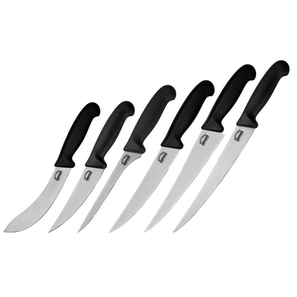 SBU - 0260 Samura BUTCHER Set of 6 knives: Fillet FISHERMAN, Long Slicer, Boning, Small Butcher, Butcher, Skinning (bag included) - Neo Essentials Store