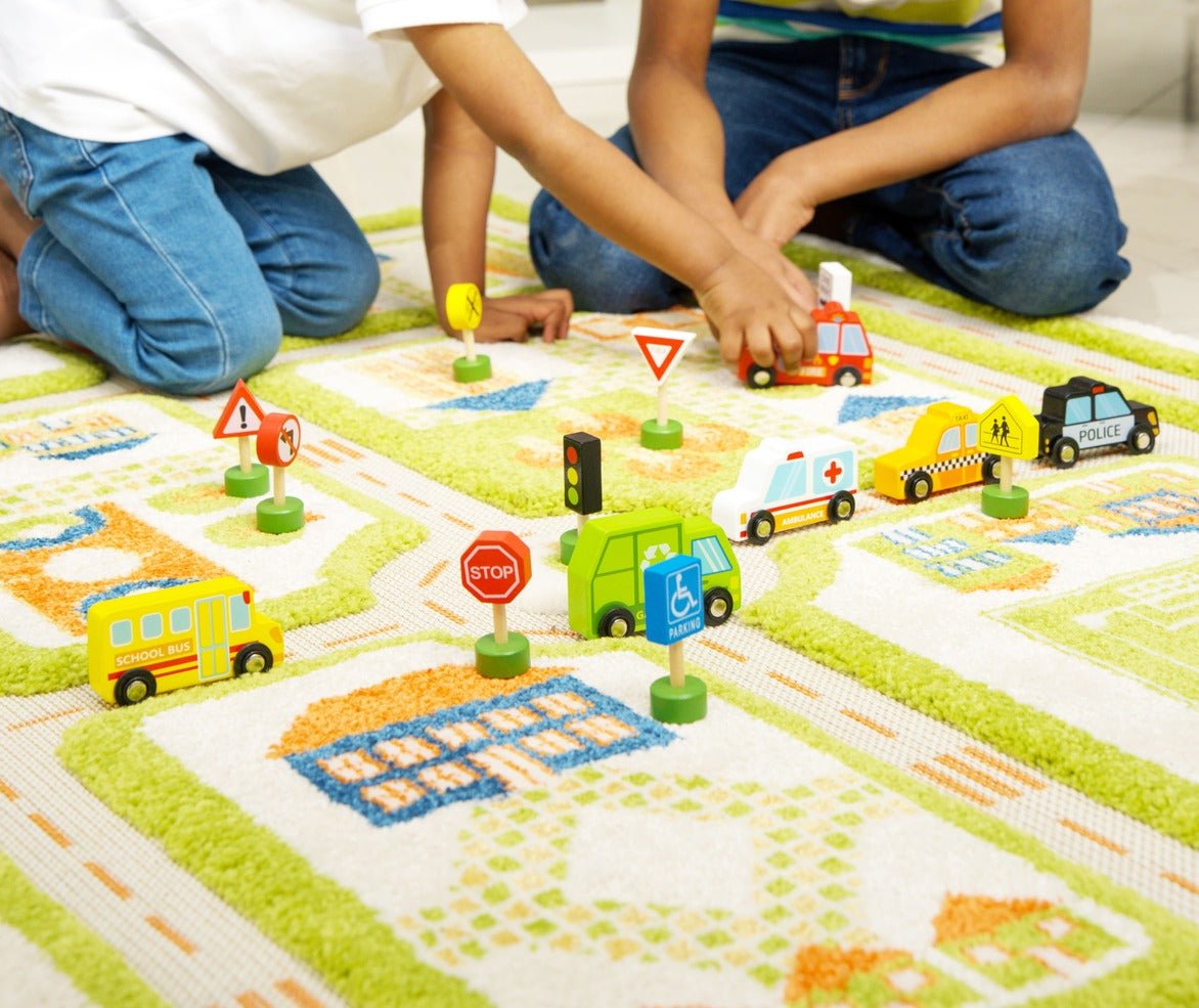 Fun Tribe Wooden Vehicles & Road Signs Set - Neo Essentials Store