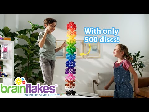Balling Disc Building Brain Flakes 500 Piece Interlocking Plastic Disc Building Toy Set – Neo ...