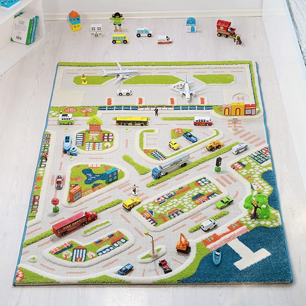 IVI 3D Play Carpet, Mini City Design - Large Size (230cm x 150cm) - Neo Essentials Store