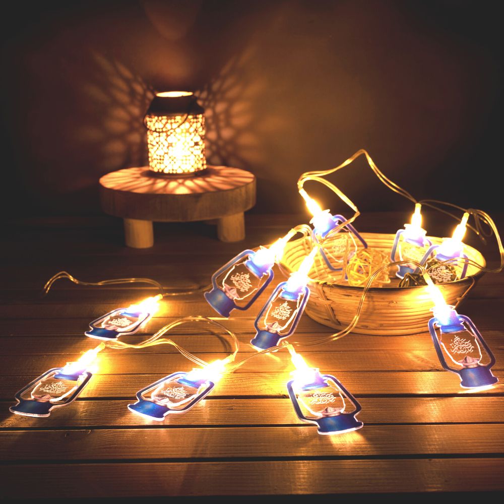 Premium Acrylic Ramadan Light String, Lantern Design - Neo Essentials Store